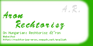 aron rechtorisz business card